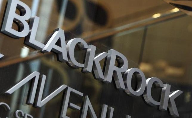 The BlackRock logo is seen outside of its offices in New York January 18, 2012. REUTERS/Shannon Stapleton